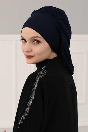 کلاه شنای حجاب سرمه ای زنانه Aisha