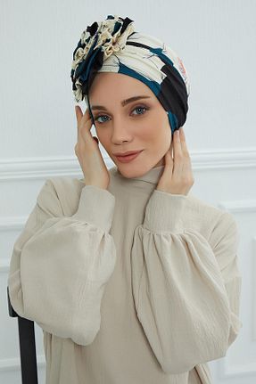 کلاه شنای حجاب بژ زنانه Aisha