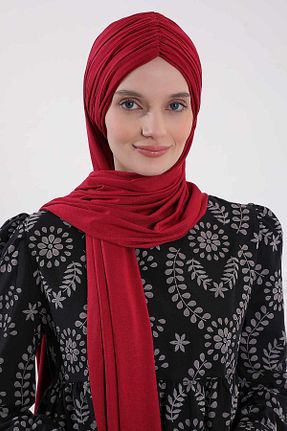 شال زرشکی زنانه ویسکون Aisha