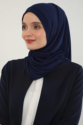 شال سرمه ای زنانه ویسکون Aisha