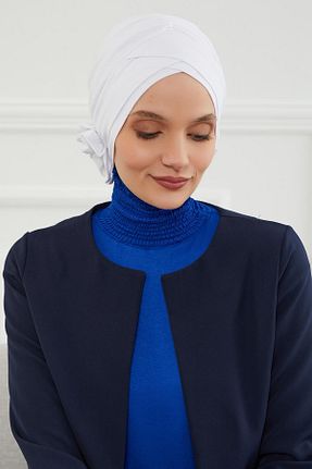 کلاه شنای حجاب سفید زنانه Aisha