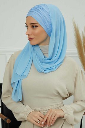 شال بژ زنانه پلی استر Aisha