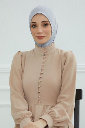 کلاه شنای حجاب طوسی زنانه Aisha