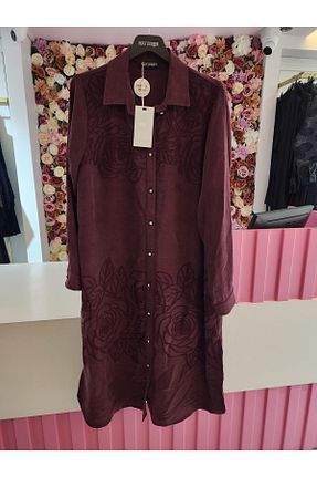 پیراهن زرشکی زنانه رگولار FUAT GÜRSEN - کد 867609989