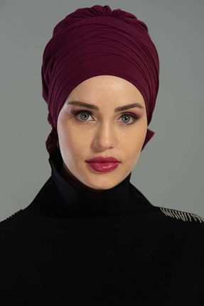 شال بنفش زنانه شیفون Aisha