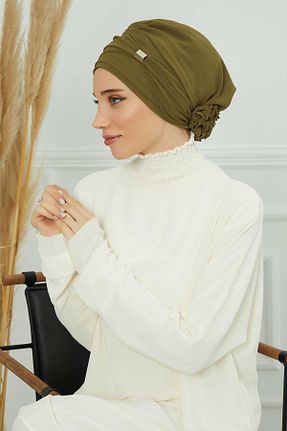 شال خاکی زنانه شیفون Aisha