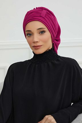 شال صورتی زنانه شیفون Aisha