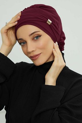 شال بنفش زنانه شیفون Aisha