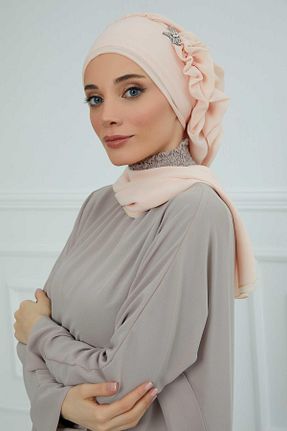 شال بژ زنانه شیفون Aisha