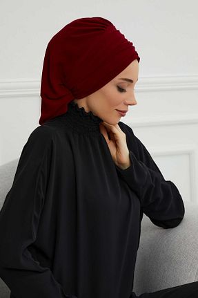 شال زرشکی زنانه شیفون Aisha