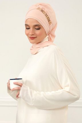 شال صورتی زنانه شیفون Aisha