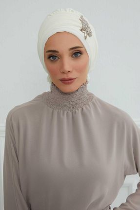 شال بژ زنانه شیفون Aisha