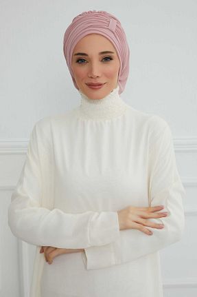 شال صورتی زنانه شیفون Aisha