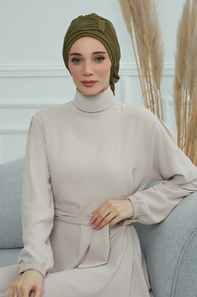 شال خاکی زنانه شیفون Aisha