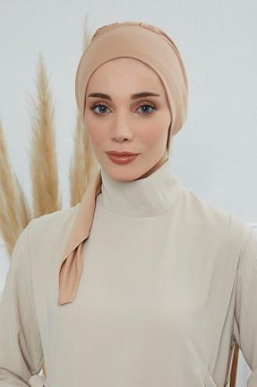 کلاه شنای حجاب قهوه ای زنانه Aisha