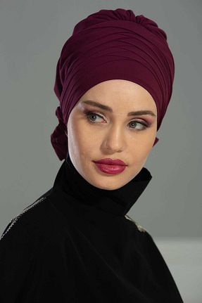شال بنفش زنانه شیفون Aisha