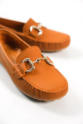 بابت قهوه ای زنانه چرم خالص Mubiano - کد 694890078