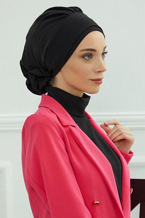 شال مشکی زنانه پنبه پلی استر Aisha