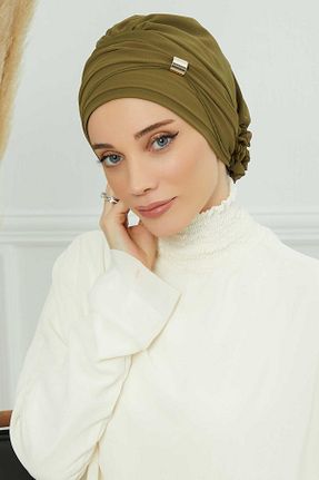 شال خاکی زنانه شیفون Aisha