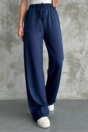 شلوار سرمه ای زنانه پارچه macharel jeans - کد 867606977