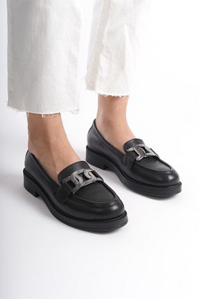 بابت مشکی زنانه چرم خالص Mubiano Collection - کد 817031109