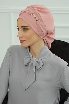 شال صورتی زنانه پنبه پلی استر Aisha