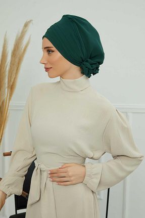 شال سبز زنانه شیفون Aisha