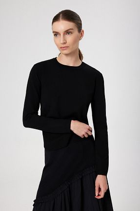 تیشرت مشکی زنانه رگولار Mısırlı - کد 867628145