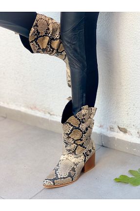 بوت / نیم بوت بژ زنانه جیر irmona - کد 867638730