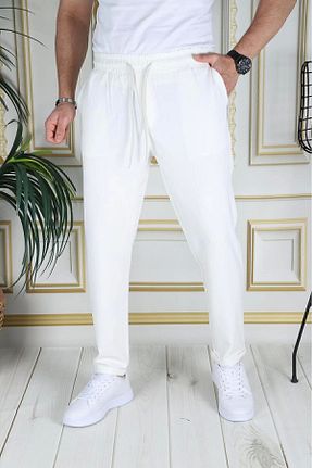 شلوار سفید مردانه پنبه - پلی استر - الاستین PHANTOM JEANS - کد 830564198