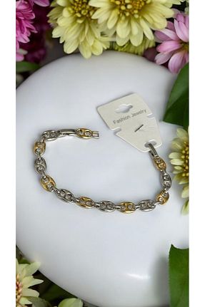 دستبند استیل (فولاد) بژ زنانه استیل (فولاد) İNN JEWELLERY - کد 867665311