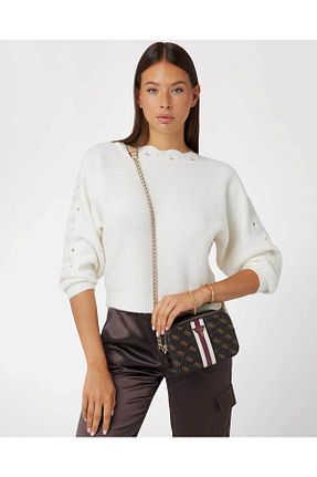 کیف دوشی قهوه ای زنانه پلی اورتان Guess - کد 866435999