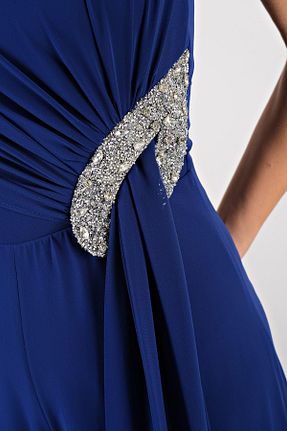 لباس مجلسی و فارغ التحصیلی آبی زنانه بدون آستین Spazio - کد 867686851