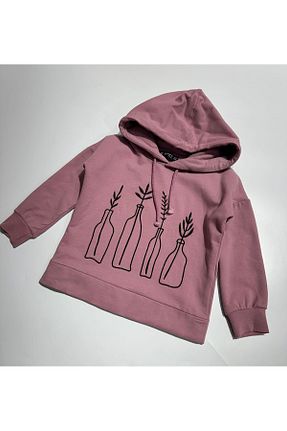 سوئیشرت صورتی بچه گانه نقش دار / کار شده BOBBY JR KİDSWEAR - کد 868520536