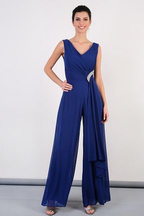 لباس مجلسی و فارغ التحصیلی آبی زنانه بدون آستین Spazio - کد 867686851
