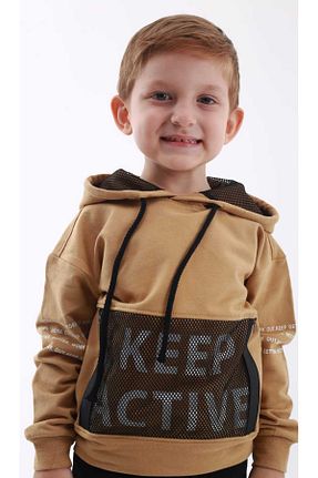 سوئیشرت زرد بچه گانه نوشته / شعار BOBBY JR KİDSWEAR - کد 868523883