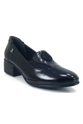 کفش کژوال مشکی زنانه چرم خالص Venüs - کد 860667217