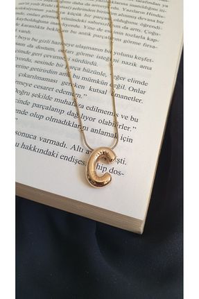 گردنبند استیل ( فولاد ) طلائی زنانه استیل (فولاد) Feride - کد 868899952