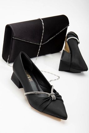 کفش مجلسی مشکی زنانه پارچه ای SOFT FASHION - کد 868536563