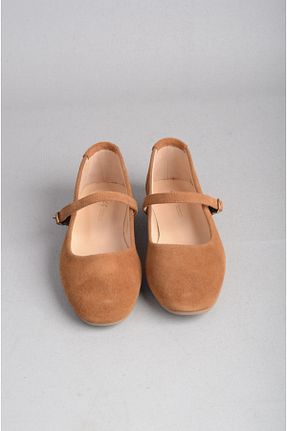 بابت قهوه ای زنانه چرم خالص SEÇ KUNDURA - کد 867776836