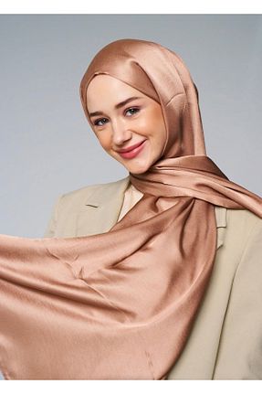 شال قهوه ای زنانه پنبه ای MODA - کد 867793181