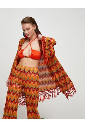 رویه نارنجی زنانه پلی استر Koton - کد 747862753