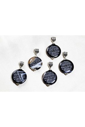 گردنبند جواهر مشکی زنانه سنگ طبیعی ILGIN DOĞAL TAŞ TAKI - کد 868571382