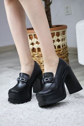کفش پاشنه بلند پر مشکی زنانه پاشنه بلند (10 سانتی متر و بالاتر) asmi shoes - کد 868578345