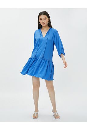 لباس آبی زنانه بافتنی Koton - کد 706473870