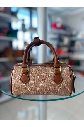 کیف دوشی قهوه ای زنانه چرم مصنوعی EVASAMLİSHOESBAG - کد 867865109
