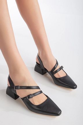 کفش پاشنه بلند کلاسیک مشکی زنانه چرم مصنوعی SOFT FASHION - کد 868604926
