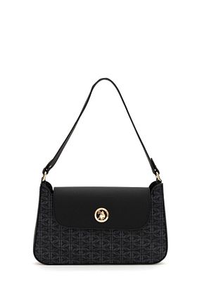 کیف دوشی مشکی زنانه پارچه ای U.S. Polo Assn. - کد 832939565