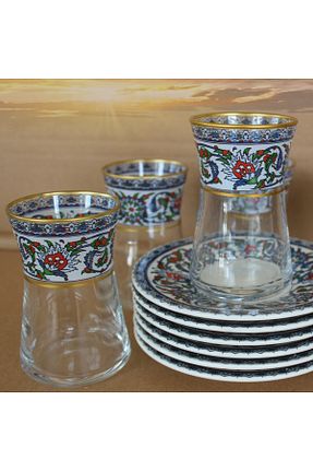 فنجان چای طلائی شیشه SAMSA - کد 197231680