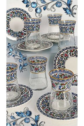 فنجان چای طلائی شیشه SAMSA - کد 197231680